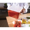 Cambro Cambro - Square Food Container, W/ Handles, 12 Quart, 11-1/4x12-1/4x8-3/4, Clear 12SFSCW135